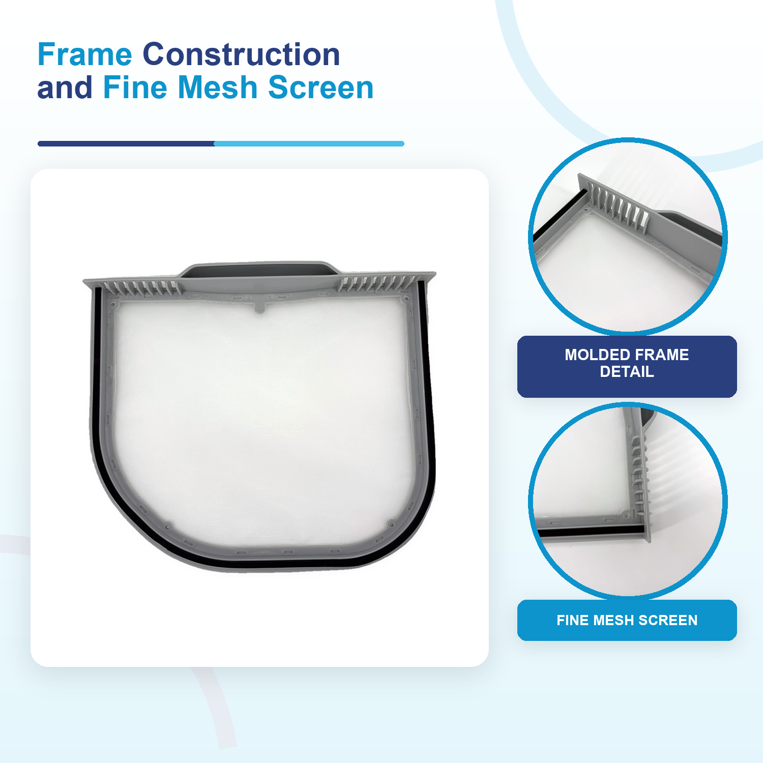 5231EL1001C replacement dryer lint filter compatible with LG and Kenmore dryers — detail 1