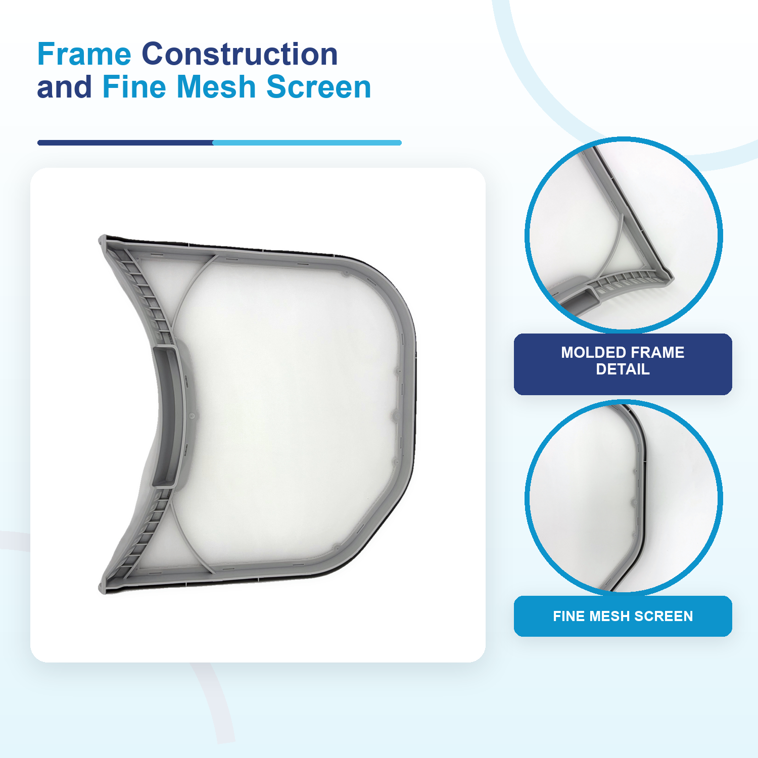 ADQ56656403 replacement dryer lint filter compatible with LG dryers and WashTower — detail 1