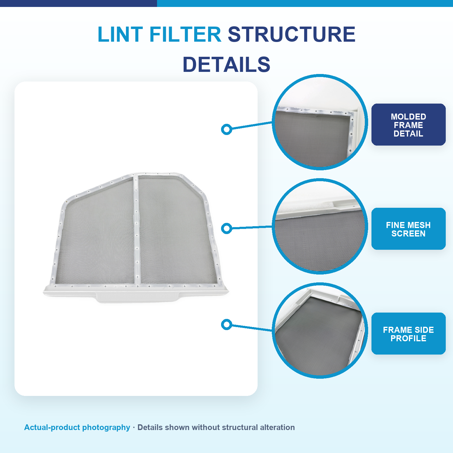 W10120998 replacement dryer lint filter compatible with Whirlpool Maytag and Kenmore — detail 2