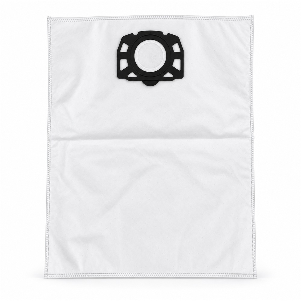 Black-collar KFI 487 fleece filter bag compatible with Karcher WD4, WD5 and WD6