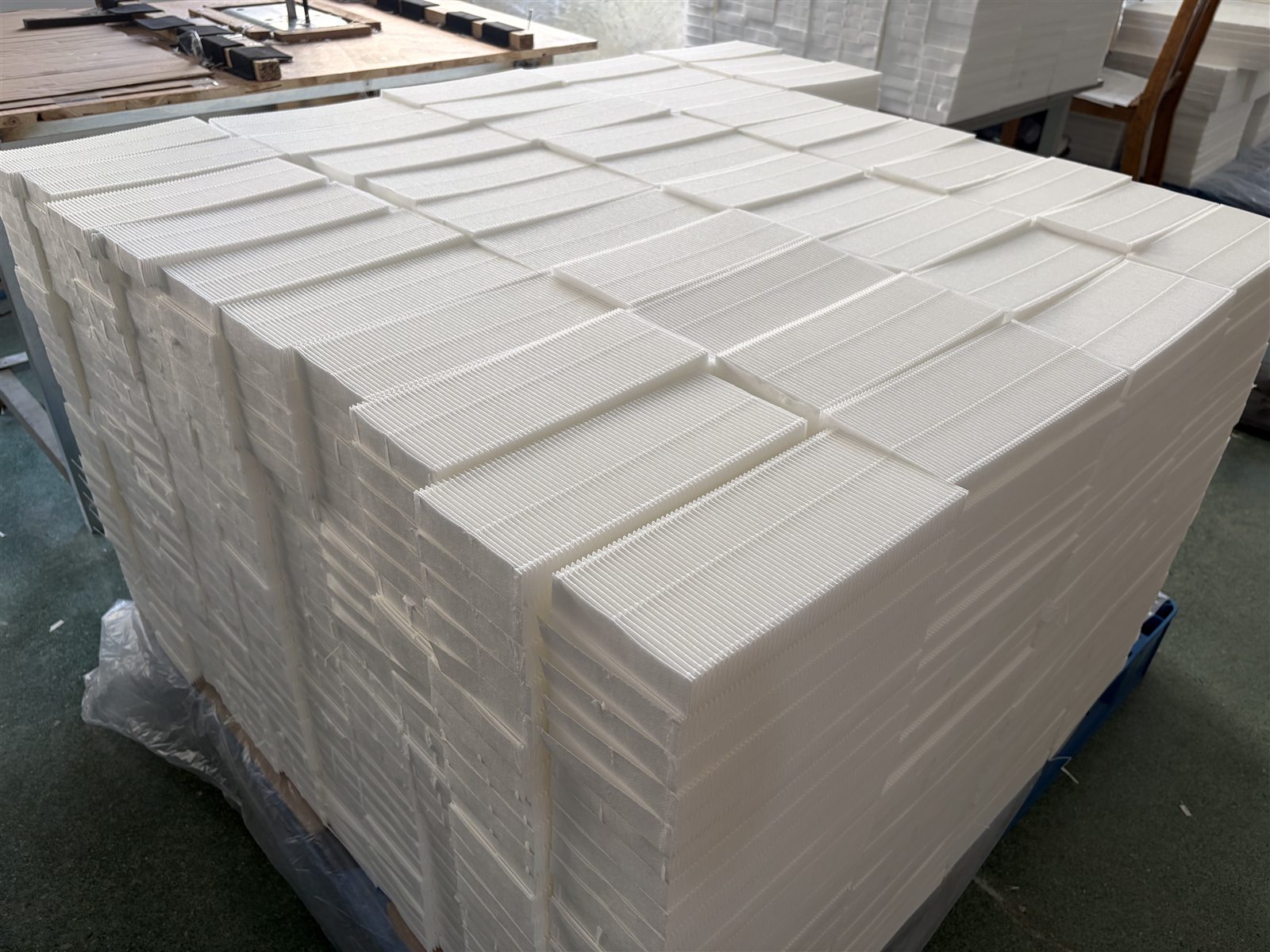 Prepared pleated filter media at JC Filters